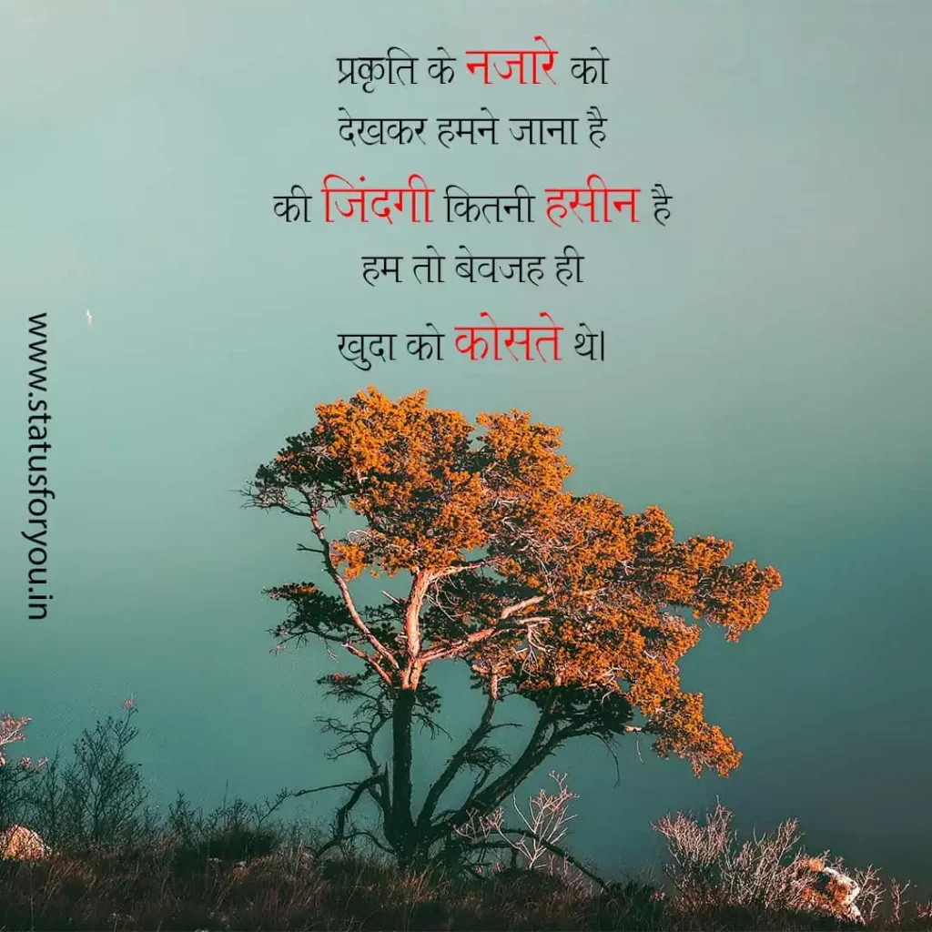 Nature Quotes in Hindi 